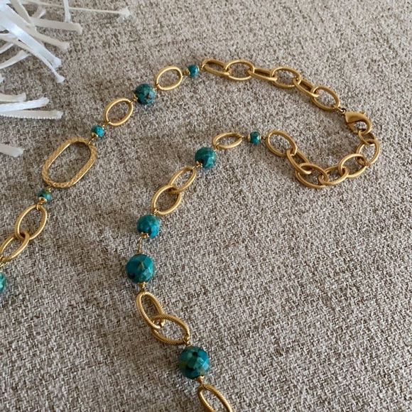 🪞long link gemstone necklace - Picture 14 of 15